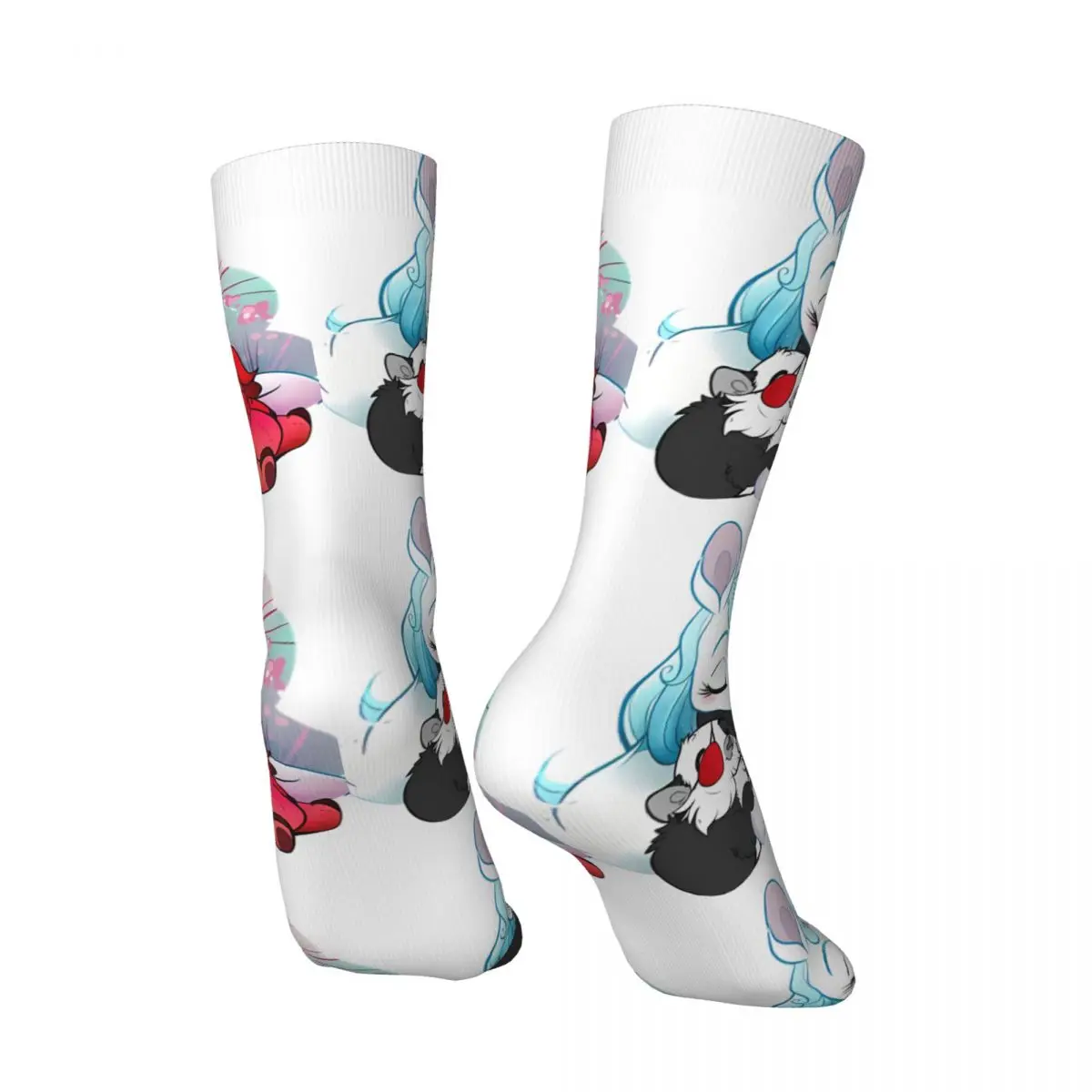 Hip Hop Retro Together Crazy Men's compression Socks Unisex The Last Unicorn Cartoon Harajuku Pattern Printed Funny Novelty