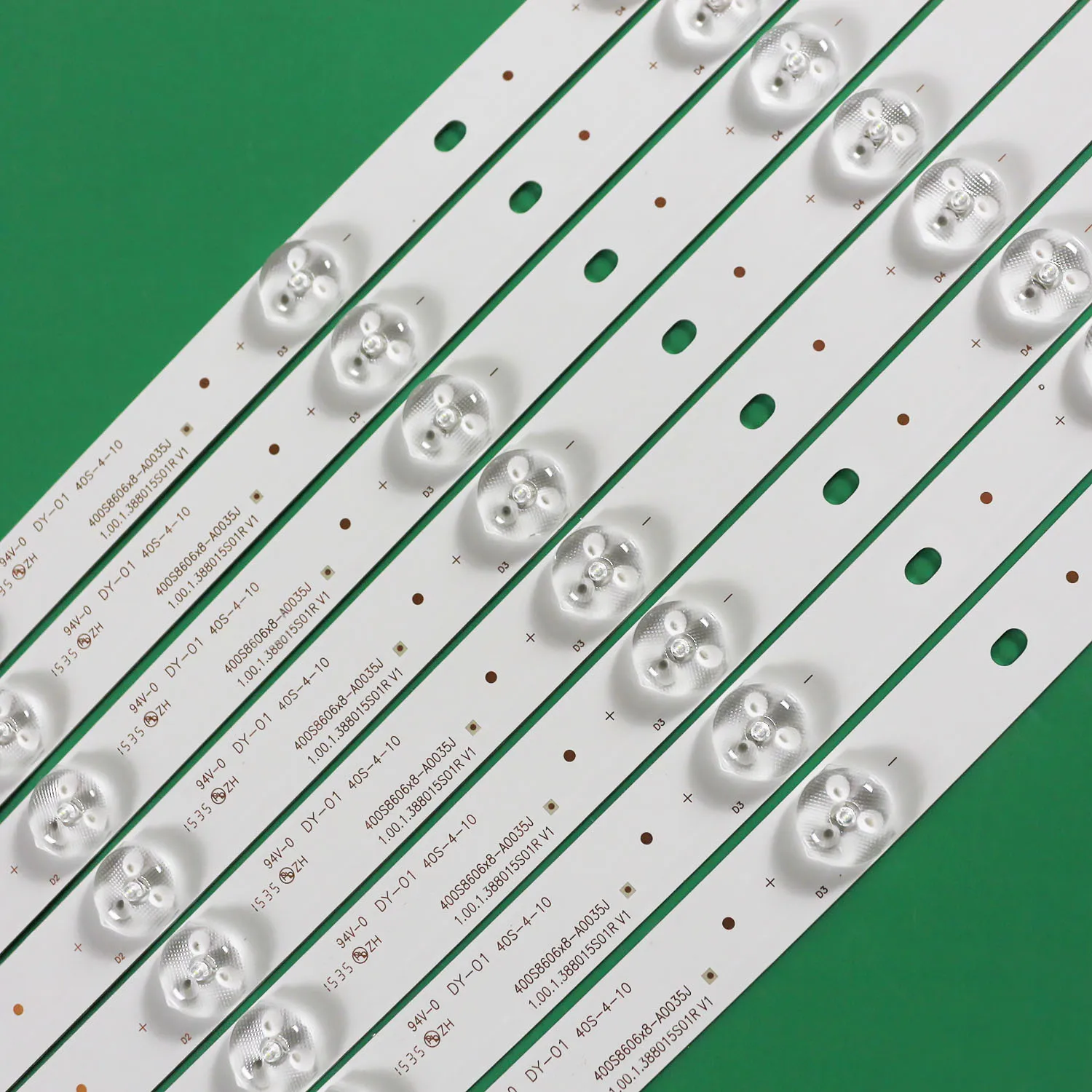 新しい 5LED 389 ミリメートル LED バックライトストリップフィルコ PH40R86DSGW 400S8605X8-B0040 E34036 40S-4-10 1.00.1.388015S01R V1 94V-O DY-01