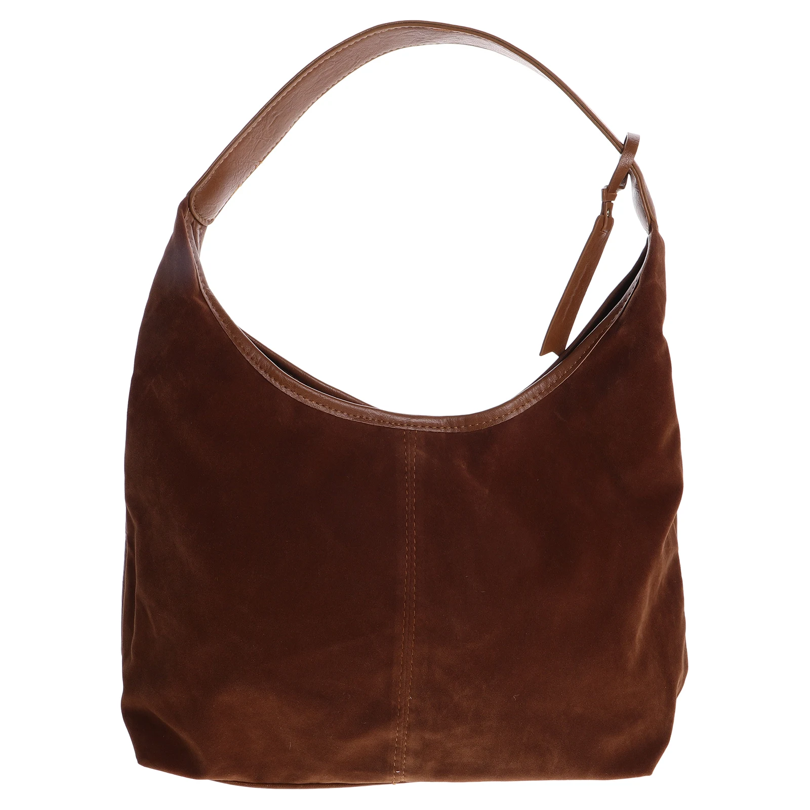 

Suede Hobo Bags for Women Retro Tote Bag Suede Slouchy Bag Hobo Handbag Pu Clutch Purse Large Capacity Brown Tote Bag