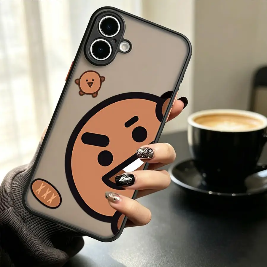 Hülle für iPhone 17 Pro Max 15 XS XR 12 14 7 8 SE Air 16 Plus 13 Mini 11 17e Funda Rückseiten-Telefonabdeckung Niedliche Cartoon-Optik -Y-BT-21