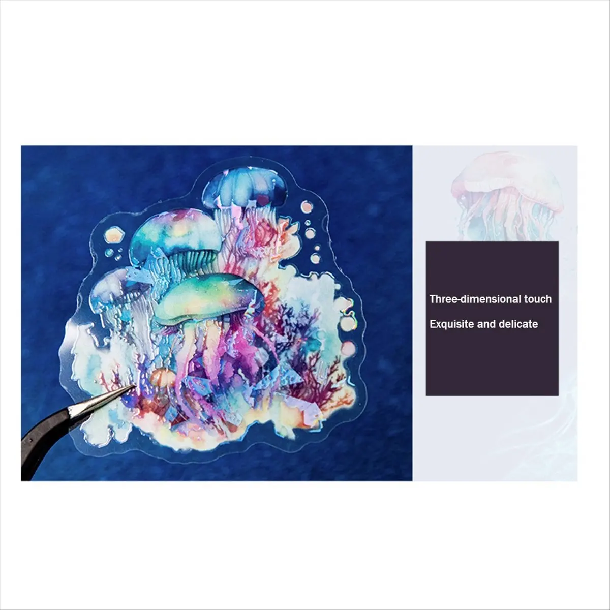 ABNH 10 шт. наклейки для девочек, ПЭТ водонепроницаемые золотые голографические контуры яркие цвета блестящие наклейки