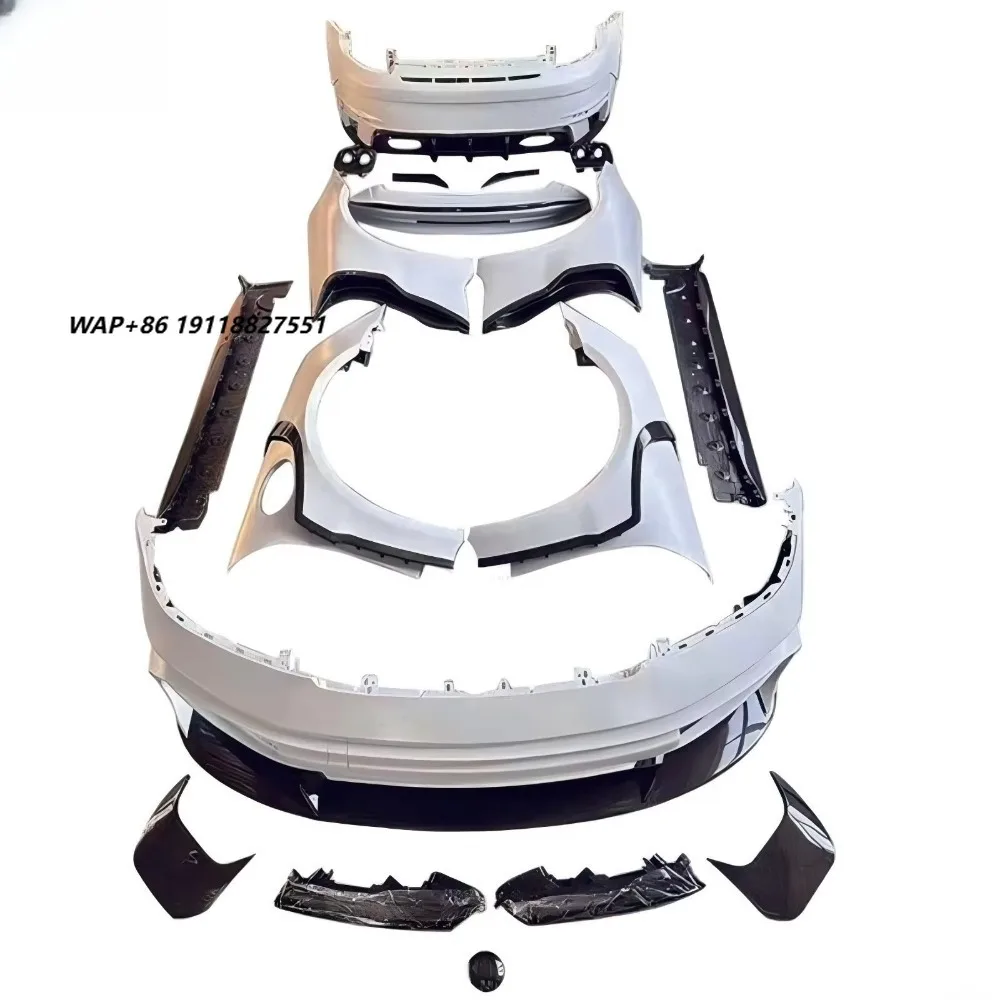 Dry Carbon Fiber Style Body Kit for  911 992 with Front Lip Side Vents Diffuser Spoiler Auto Styling