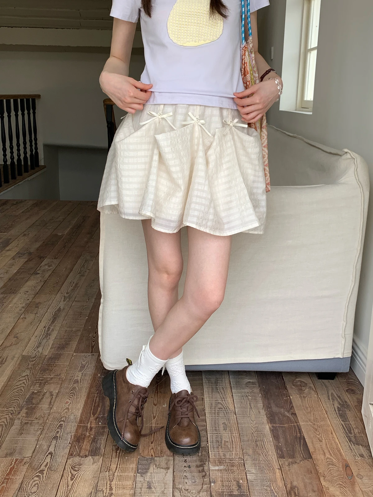 

Регулируемая по талии пастельно-желтая юбка с бантом, длинная, для женщин, летняя, повседневная, с высокой талией, А-силуэт, из полиэфирного волокна