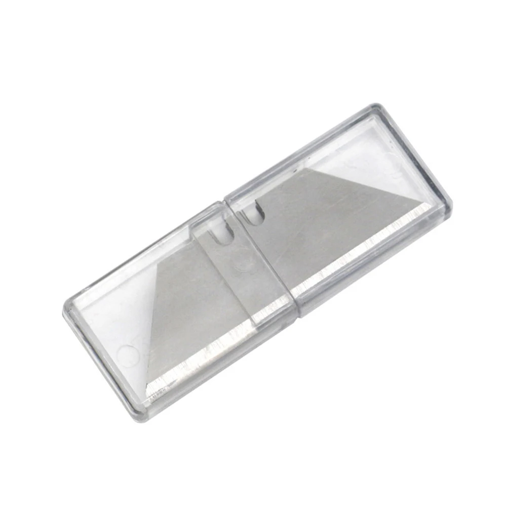 10/20 Stuks Trapeziumvormige Mes Vervanging Mes Multifunctionele Trapezium Messen Vervanging DIY Art Craft Cutter Tool Blade Met case
