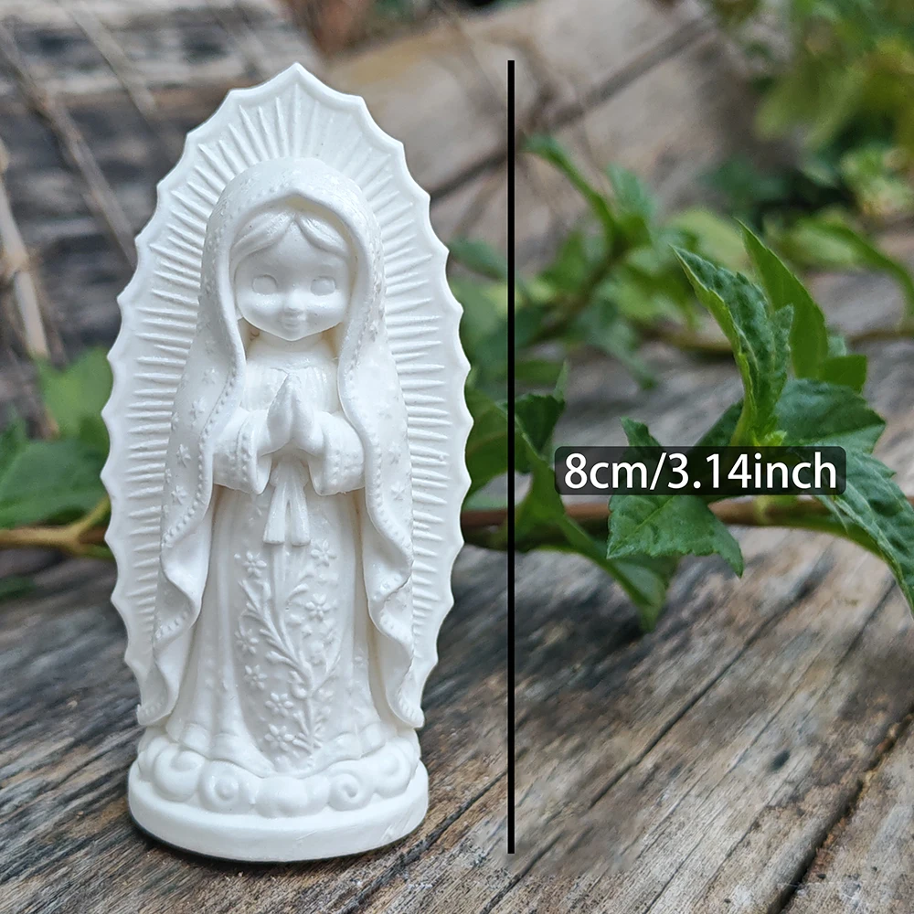 3.1 Inch Virgin Mary Figurine, - Interior Design Zen 评论和价格