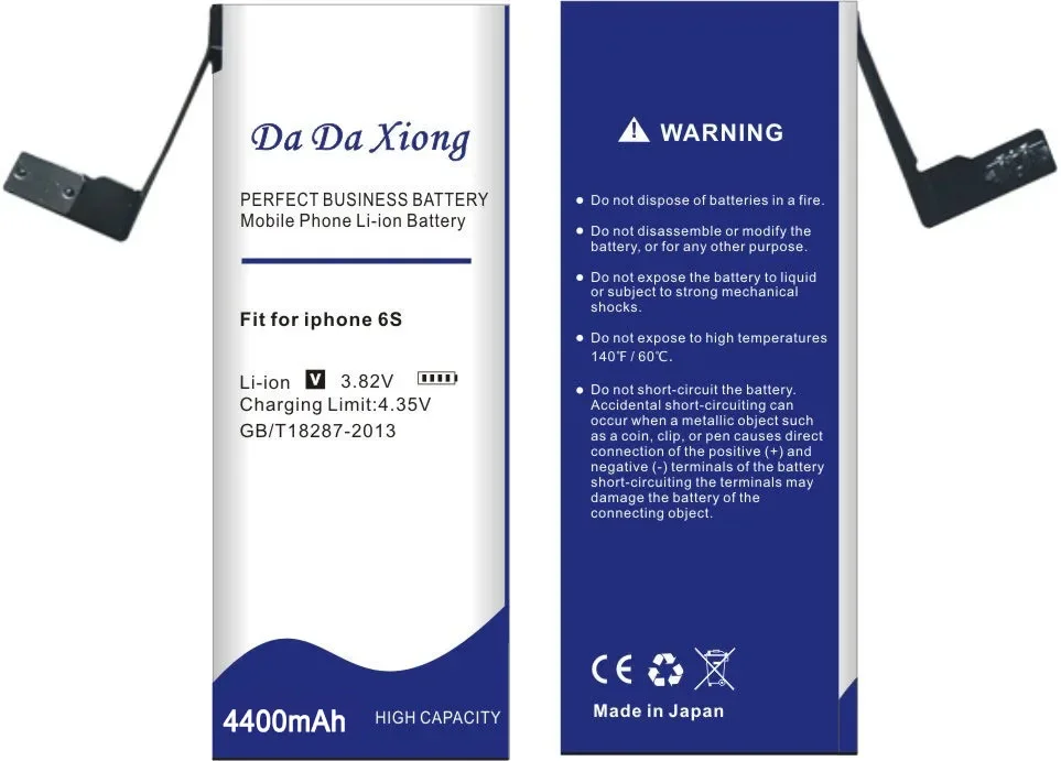 DaDaXiong 4400mAh Battery For iPhone 6S iPhone6s Bateria Free Tools