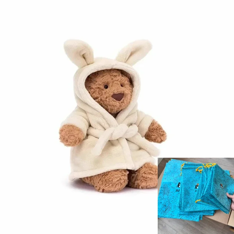 Badjas beer knuffel rugzak hanger, cartoon pluche, cartoon verjaardagscadeau, kerstcadeau