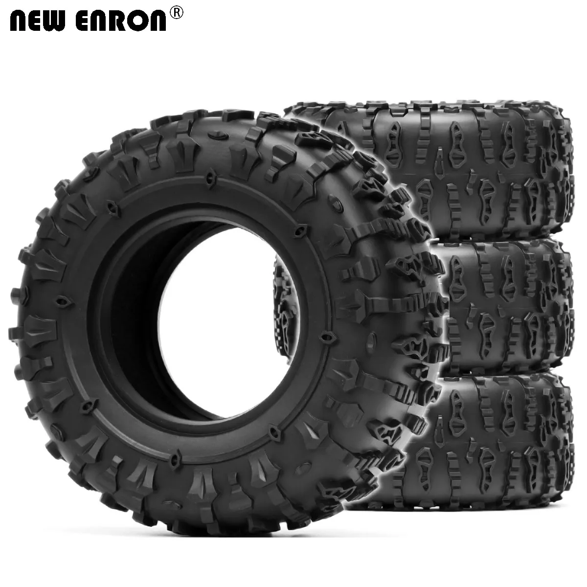 NEW ENRON Rubber 2.6 inch RC Crawler Tire Tyre For 1/10 1/7 1/8 MK07 YIKONG 4082 KM2 AXIAL