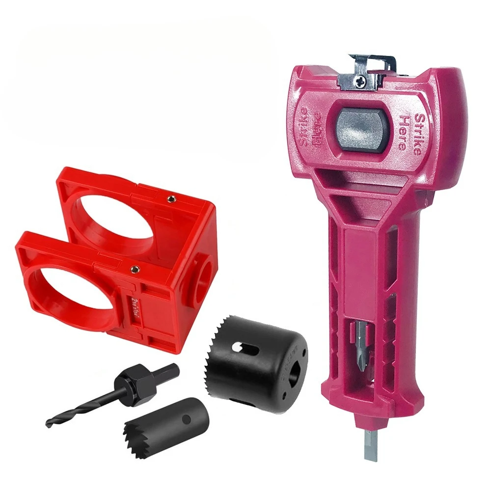 

Tool set, spherical lock hole opener + door latch mortise tool set, available in multiple colors