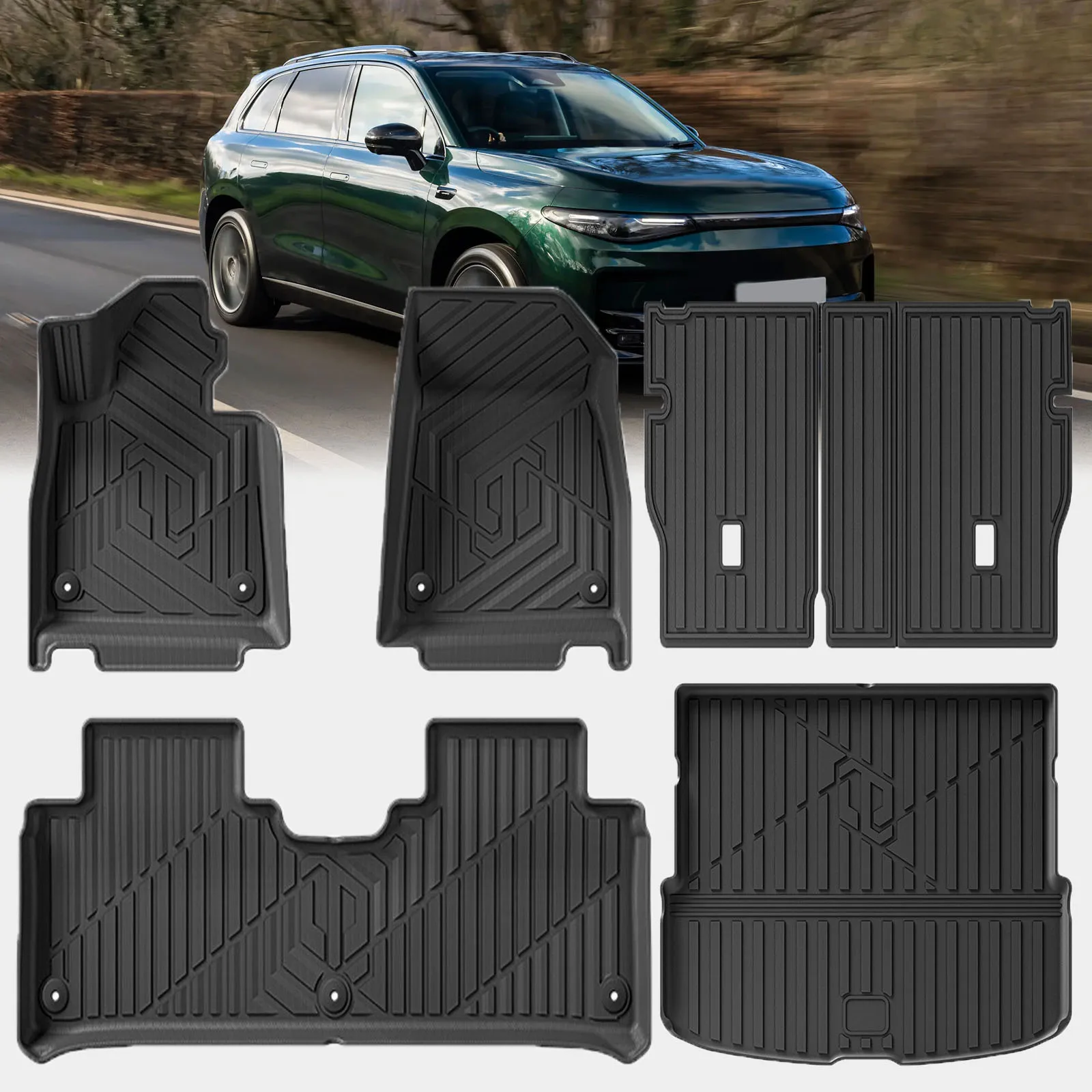 

for Leapmotor C11 2024 2025 Waterproof TPE Car Mats 3D Laser Scanning Perfect Fit Odorless Accessories Easy Clean