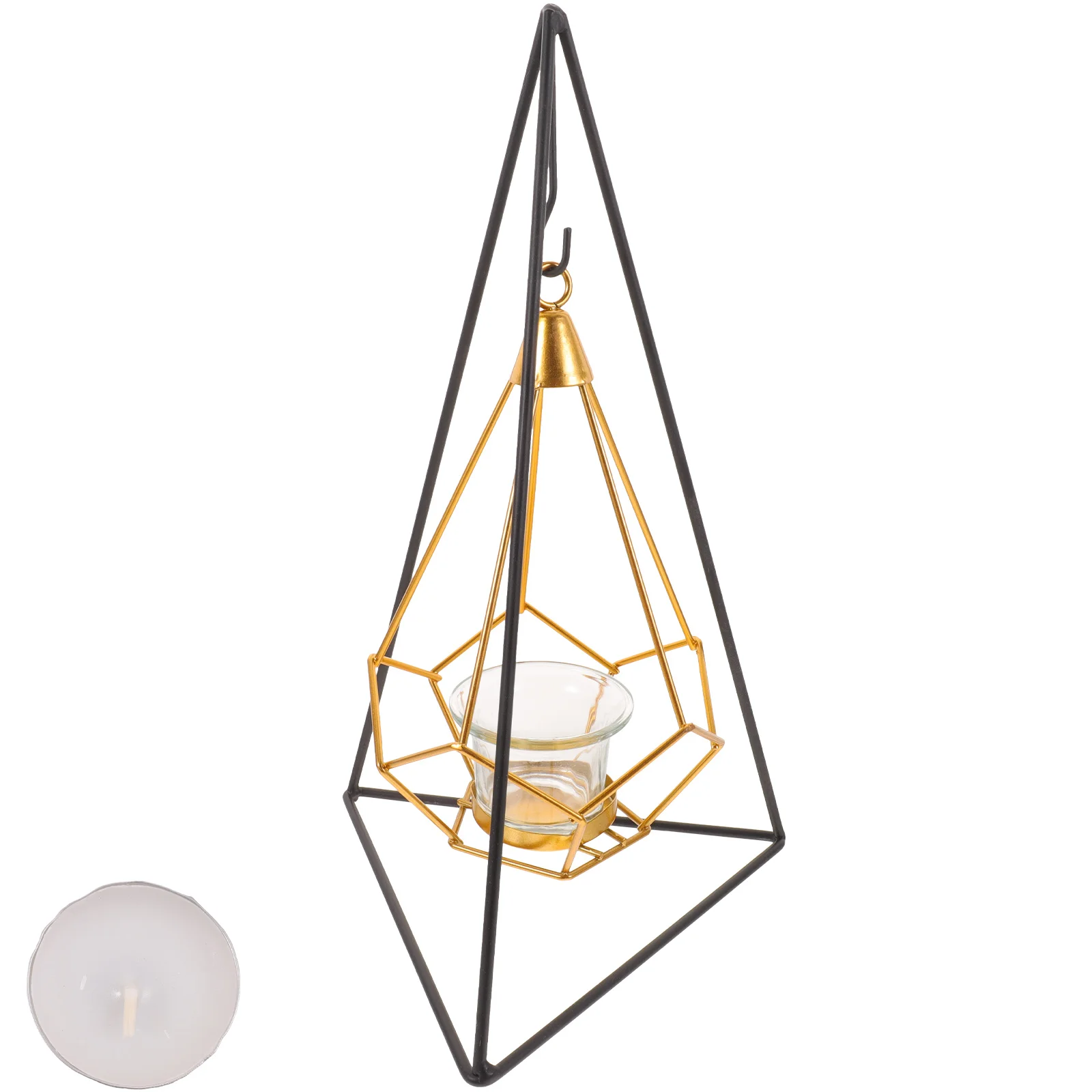 

Candlestick Ornament Modern Romantic Metal Base Iron Candleholder for Home Bar Restaurant Tealight Dinner