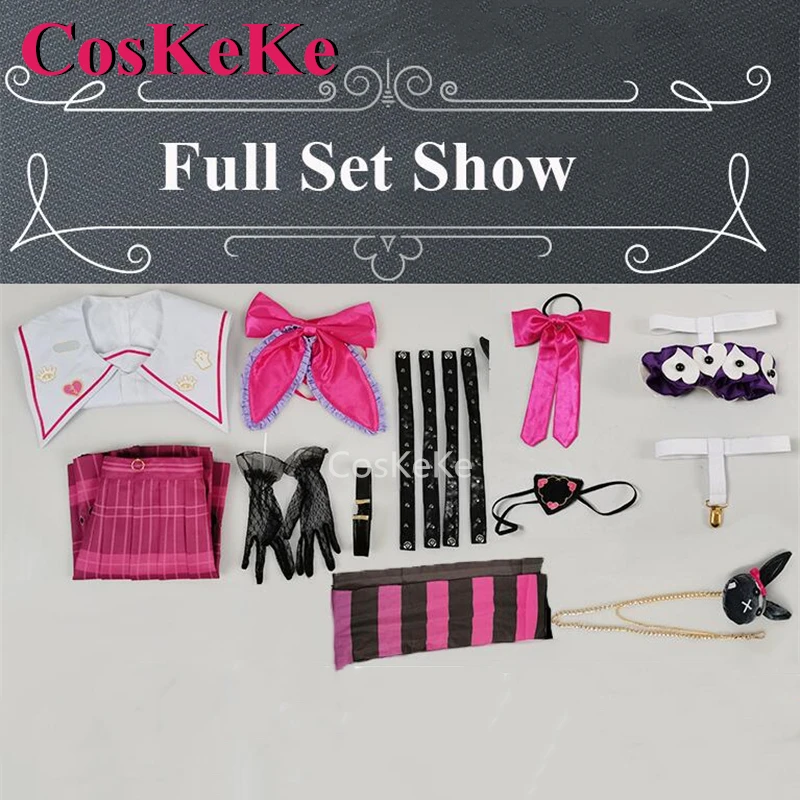 CosKeKe Maria Marionette Cosplay Anime VTuber disfraz Inkya impulso SJ trajes para cantar Halloween carnaval fiesta ropa de juego de rol