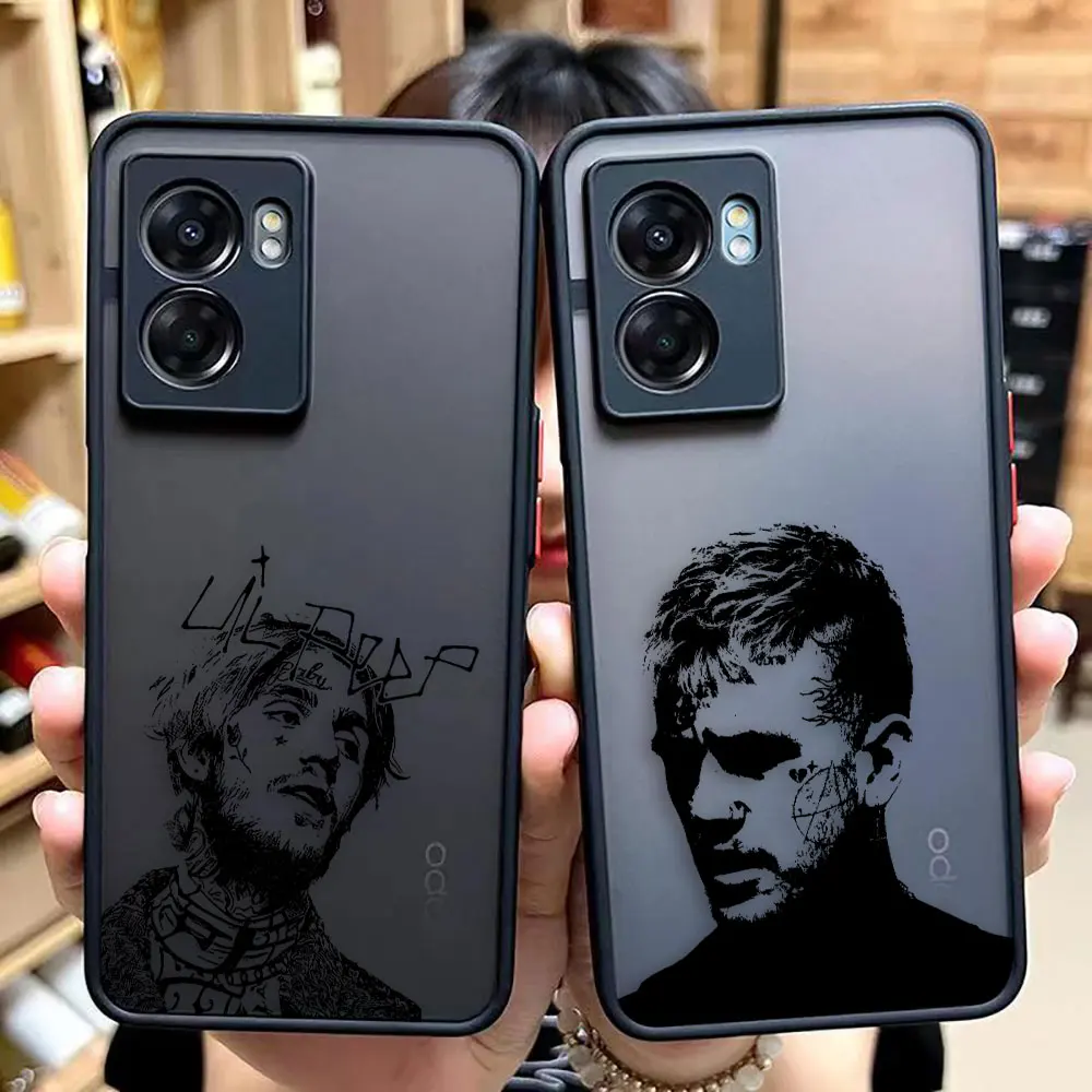 Cry Baby Rapper Lil Peep Hell Boy Matte Phone Case for OPPO A95 A94 A93 A92 A78 A74 A73 A72 A57 A55 A54 A53 A17 A16 A15 4G Case