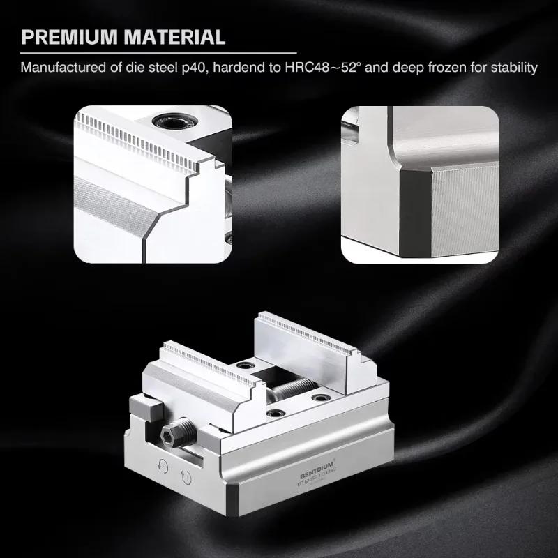 Selbstzentrierender Schraubstock für 5-Achsen-CNC-Bearbeitungszentren oder 5 seitliche Bearbeitungszentren mit Spannbereich 70 mm G210-ERO-80-ERO