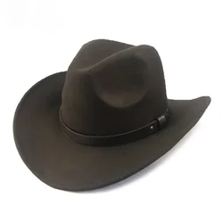 Cowboy Hat Faux Leather Men and Women Travel Caps Fashion Western Hats Cowboy Sun Hat