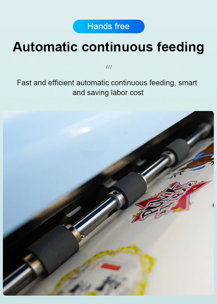 A3+ Sticker Auto Contour Snijmachine Auto Feeding Cartoon Patroon Vinyl Sticker Label Snijmachine Plotter Gestanst