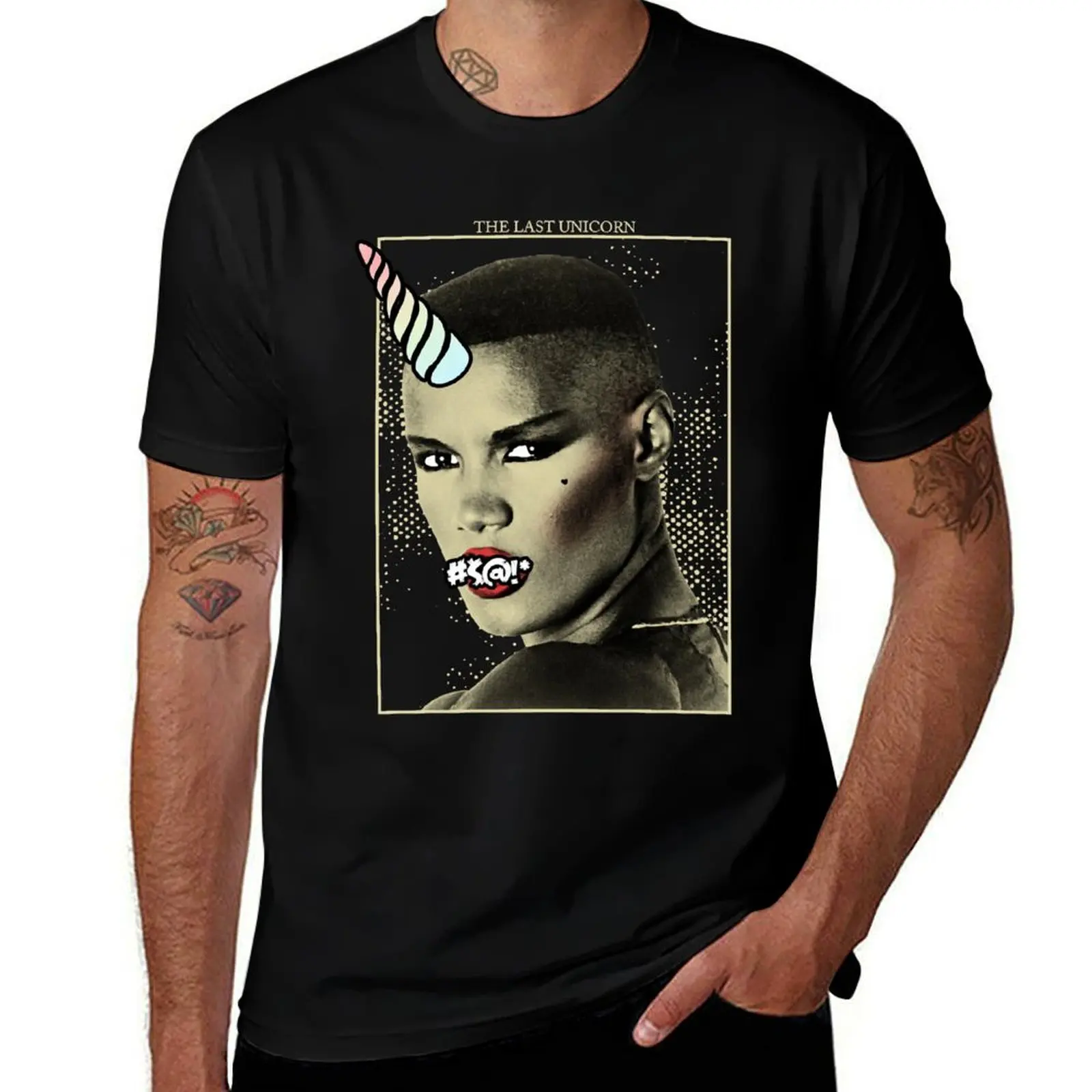 Great Model Grace Jamaican Singer Jones Gifts Movie Fans T-Shirt Large Size Casual Tee Shirt