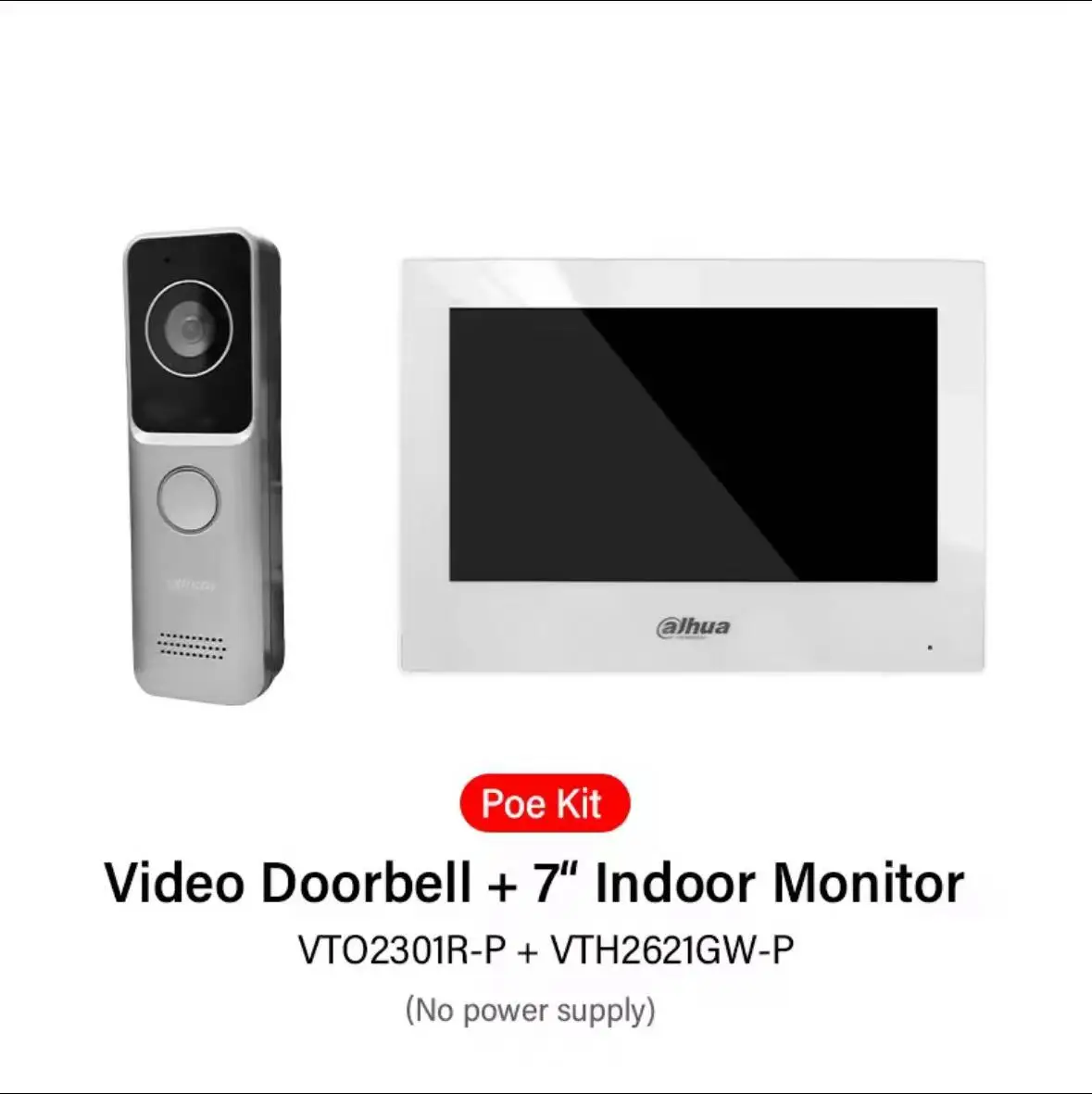 Dahua VTO2301R-P Oirginal 2MP PoE Doorbell  Outdoor Mini IP Video Intercom ONVIF HD Night Vision APP Two-way Audio Full digital view 4