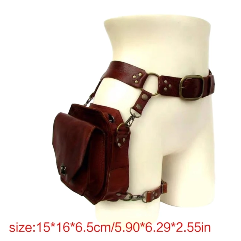 Steampunk Drop Leg Thigh Bag For Men Women, Medieval Waist Bag Leg Bag