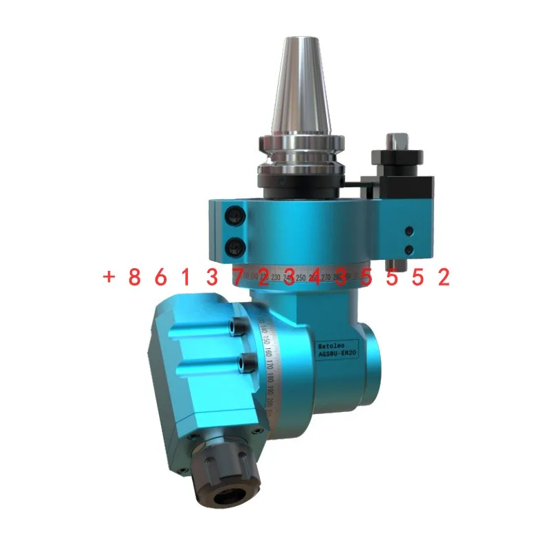 CNC lightweight universal side milling head BT30 ER11/16/20/25 small angle milling head