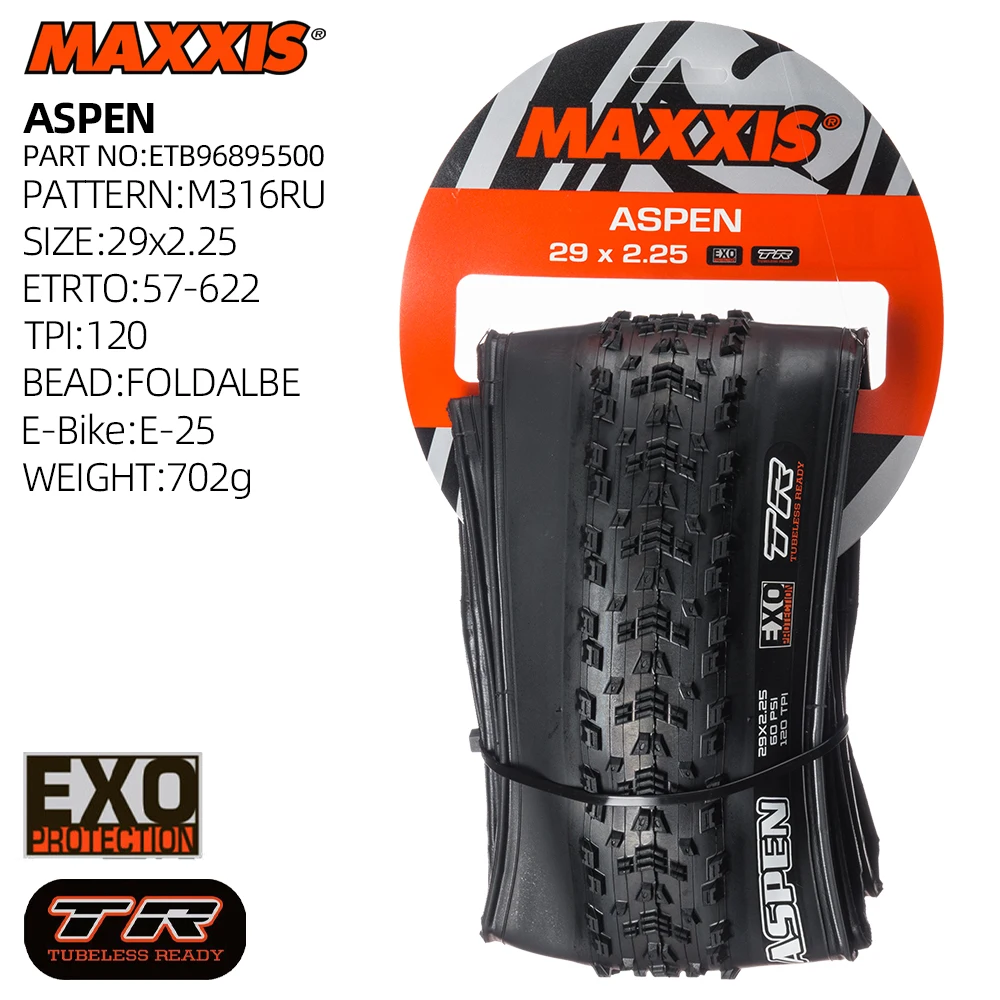 XC MTB MAXXIS ASPEN LIGHT WEIGHT MOUNTAIN BICYCLE TIRE OF MTB BIKE TYRE 27.5 29 inches 29ER 29X2.40WT