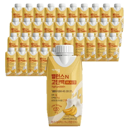 케어웰 밸런스N 고단백 바나나맛 200ml 36팩 