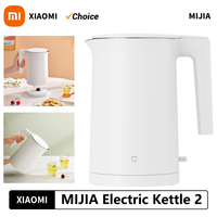 New Xiaomi Mijia Electric Kettle 2 1800W Fast Burning 304 Stainless Steel Double Layer Anti-scalding STR 1.7L Hot Water Kettle