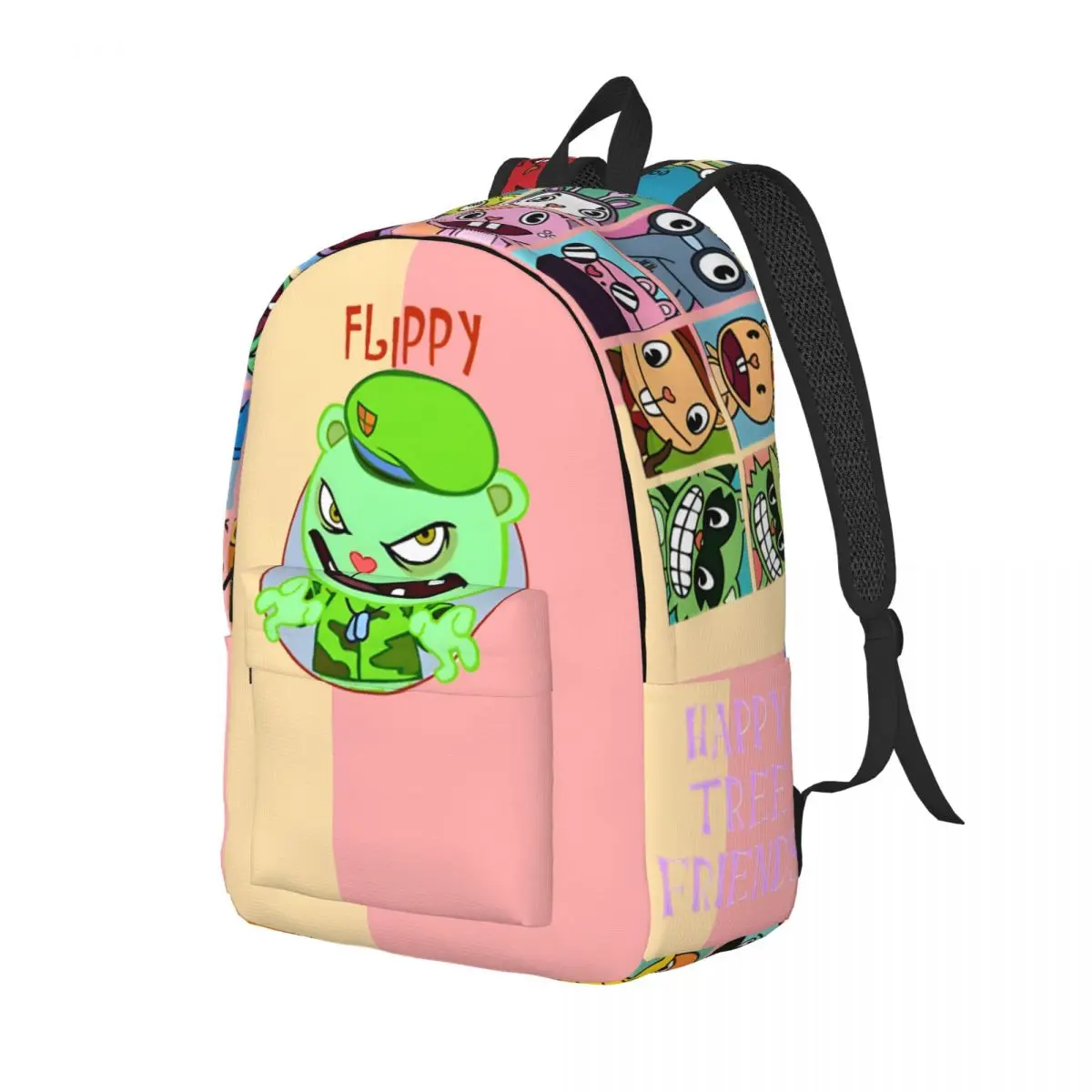 For Gifts Flippy Large Capacity Laptop Bag H-Happy Tree Friends Solid For Women Kid Rucksack For Work Office