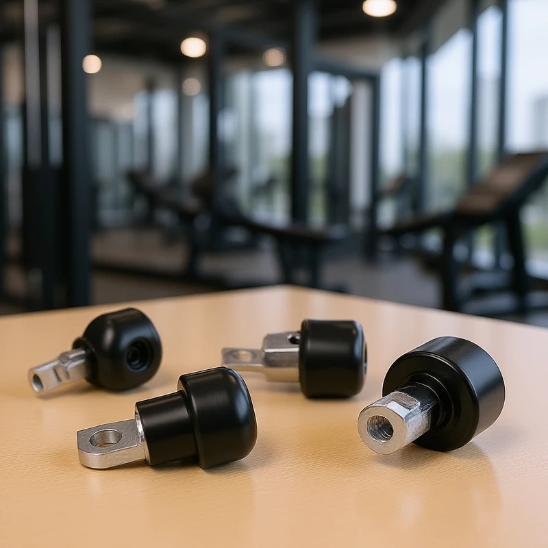 1Set Gym Pulley Machine Cable Connector Gym Cable Terminal Wire Rope Connector Fits Fitness Equipment Cables Ball Stopper