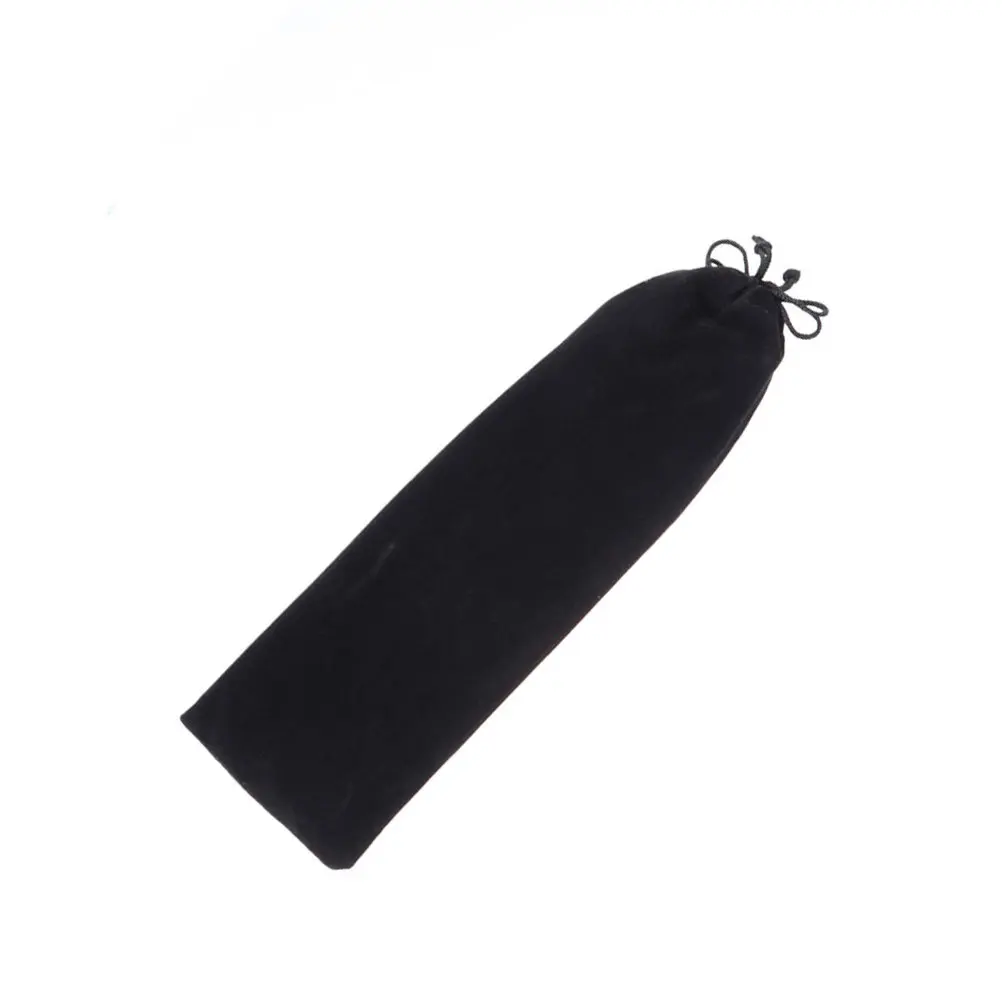 

Черный фланелевый чехол-сумка для соломинок из нержавеющей стали, практичный футляр для переноски соломинок, сумка для хранения столовых приборов (вилок, ложек)