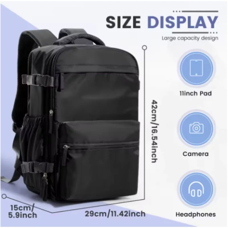 

Men's Vacuum Compression Backpack Ryanair 40x20x25 Cabin Bag Laptop Hand Luggage with 42x29x15 Vacuum Clothing Storage Bag