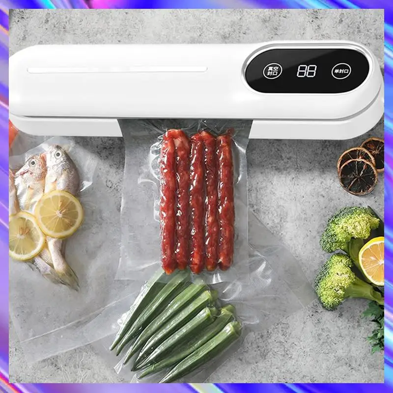 Ad24 máquina seladora a vácuo toque de sucção automática aferidor de alimentos com sistema de vácuo externo modos secos e úmidos frescos