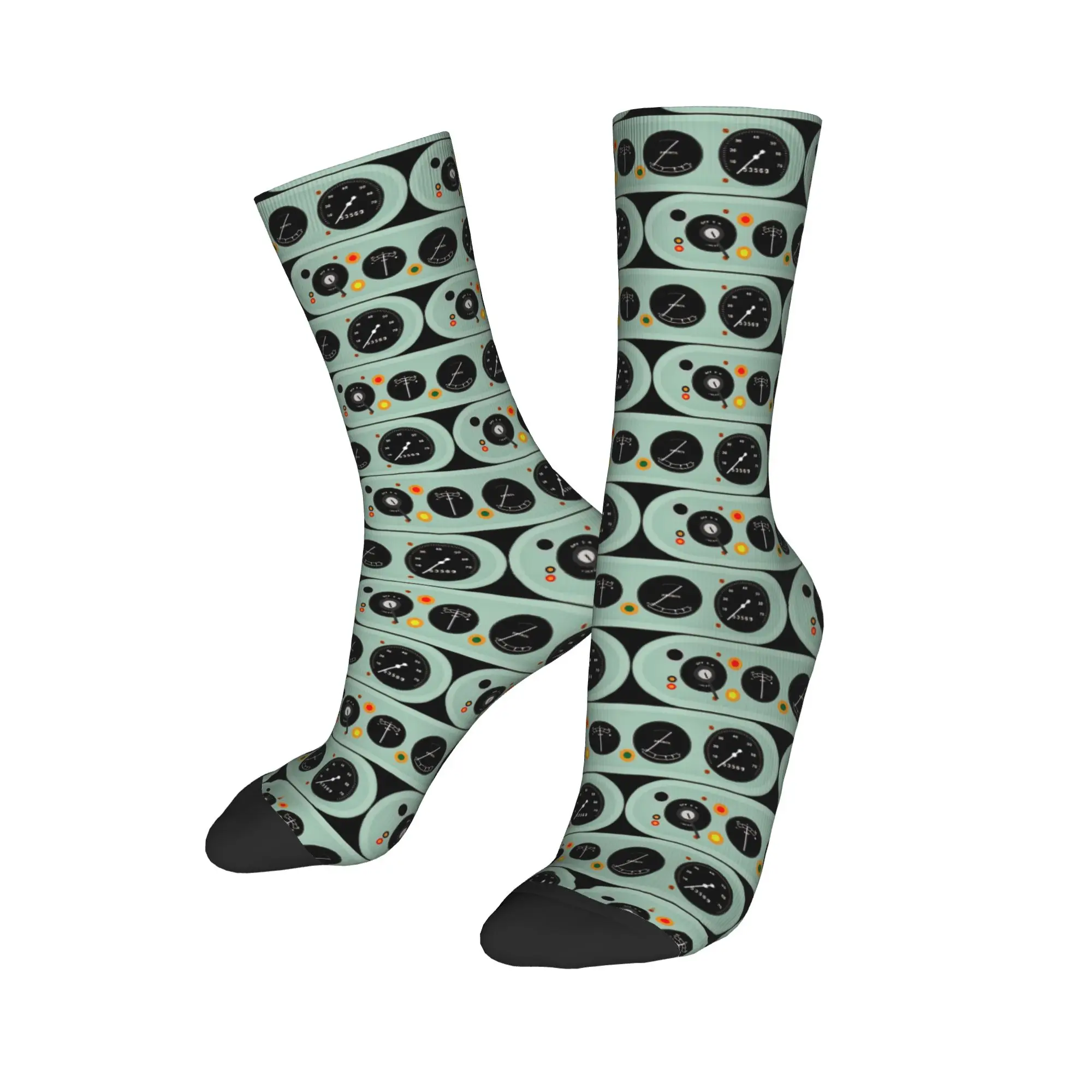 Happy Funny Men's Socks Novelty Light Aircraft Dashboard Sock Polyester  High Quality Women's Socks Spring Summer Autumn Winter