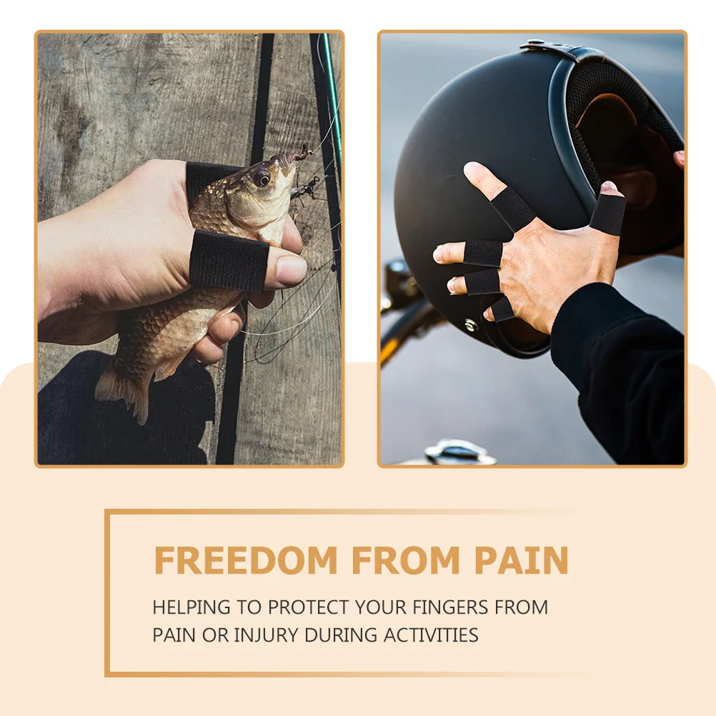 

30pcs Finger Sleeve Elastic Breathable Support For Sports Thumb Brace Pain Relief Fishing Gym Workout Protection Health Care