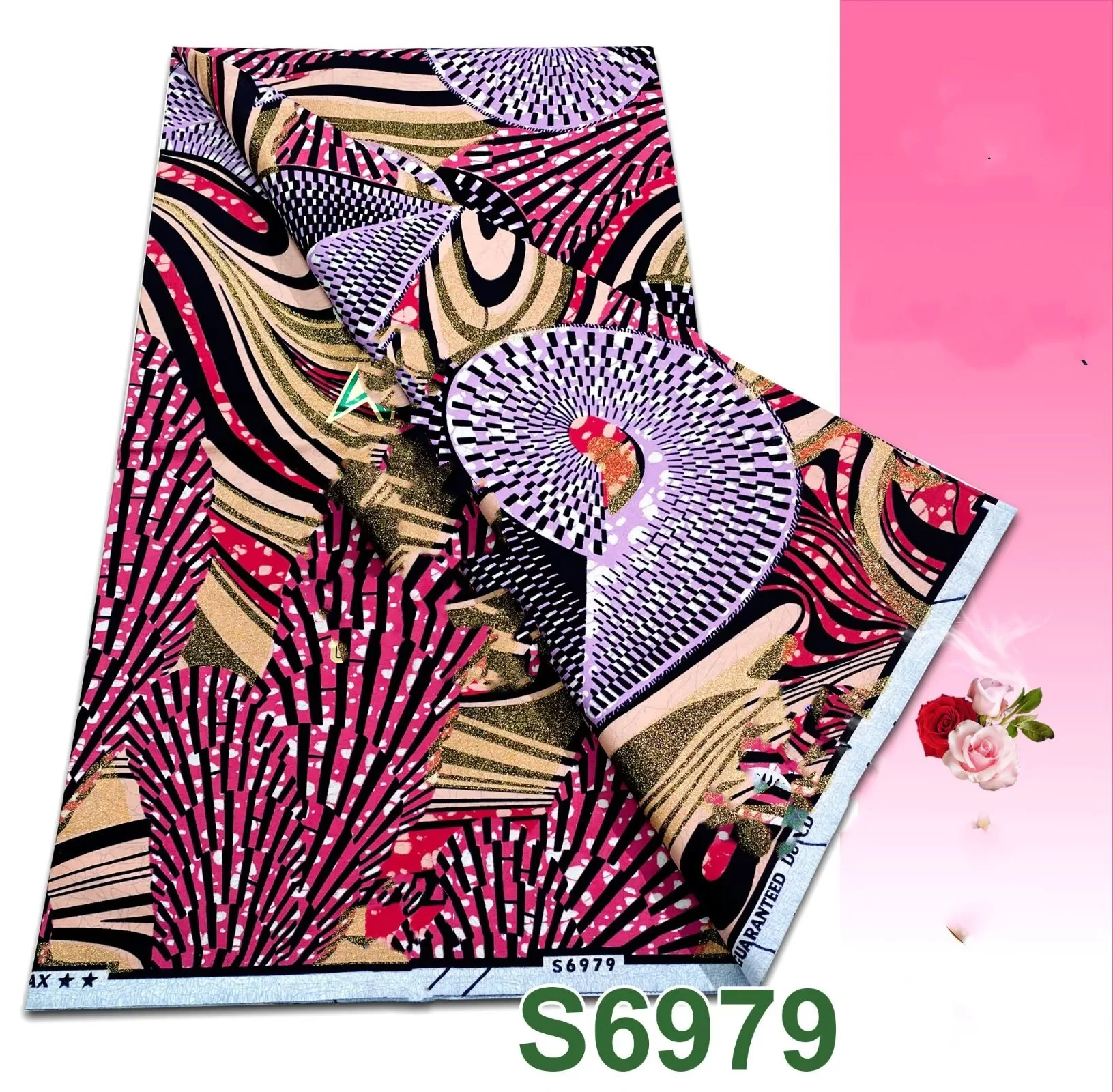2026 New Style Nigeria Golden- Wax Print Fabric - High Quality African Wax Print Fabric for Patchwork, Clothing & DIY