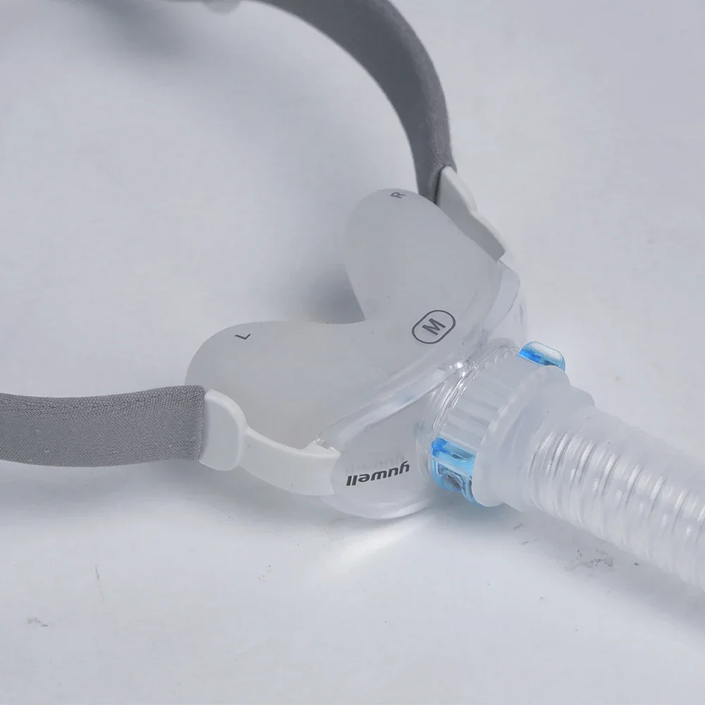 Yuwell YN-06 CPAP Nasenmaske Weiches Silikonpolster Schlafapnoe-Maske Leises Design 22mm Schlauch Komfortables Kopfband Ersatz – Detail 16