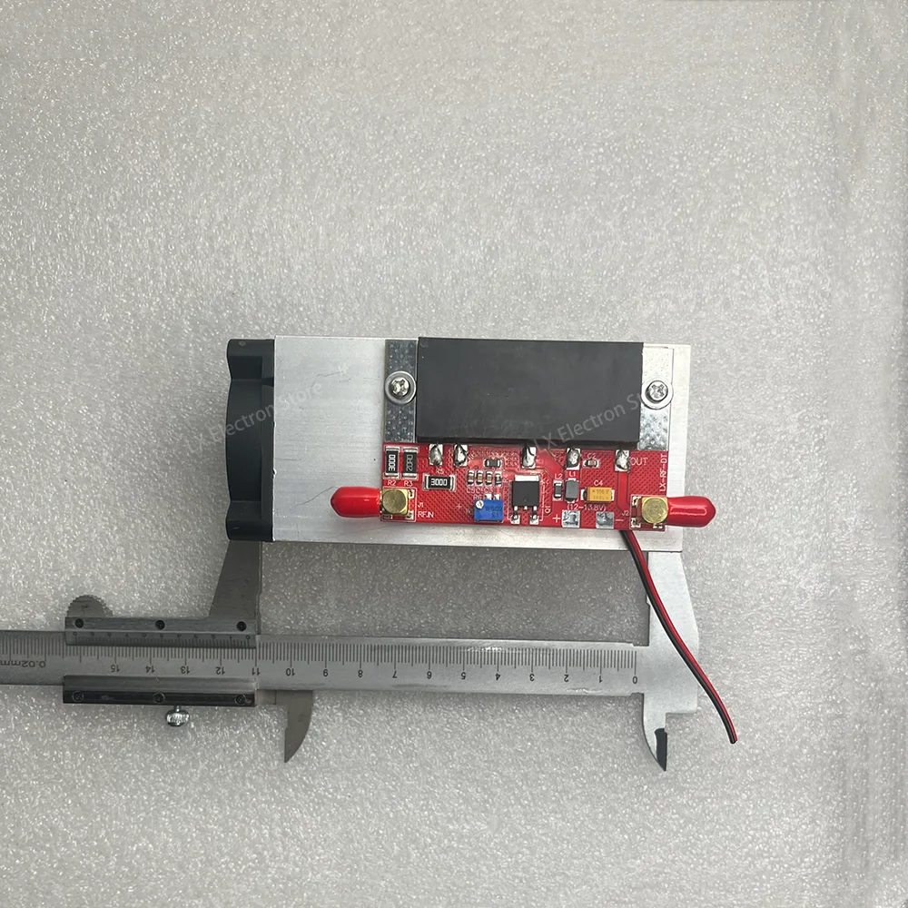1pcs SMA Adjustable RF Power Amplifier Module. 12.5V DC, 135-175MHz, 6W output, 200mW input, 50‑ohm impedance. Simple DIY