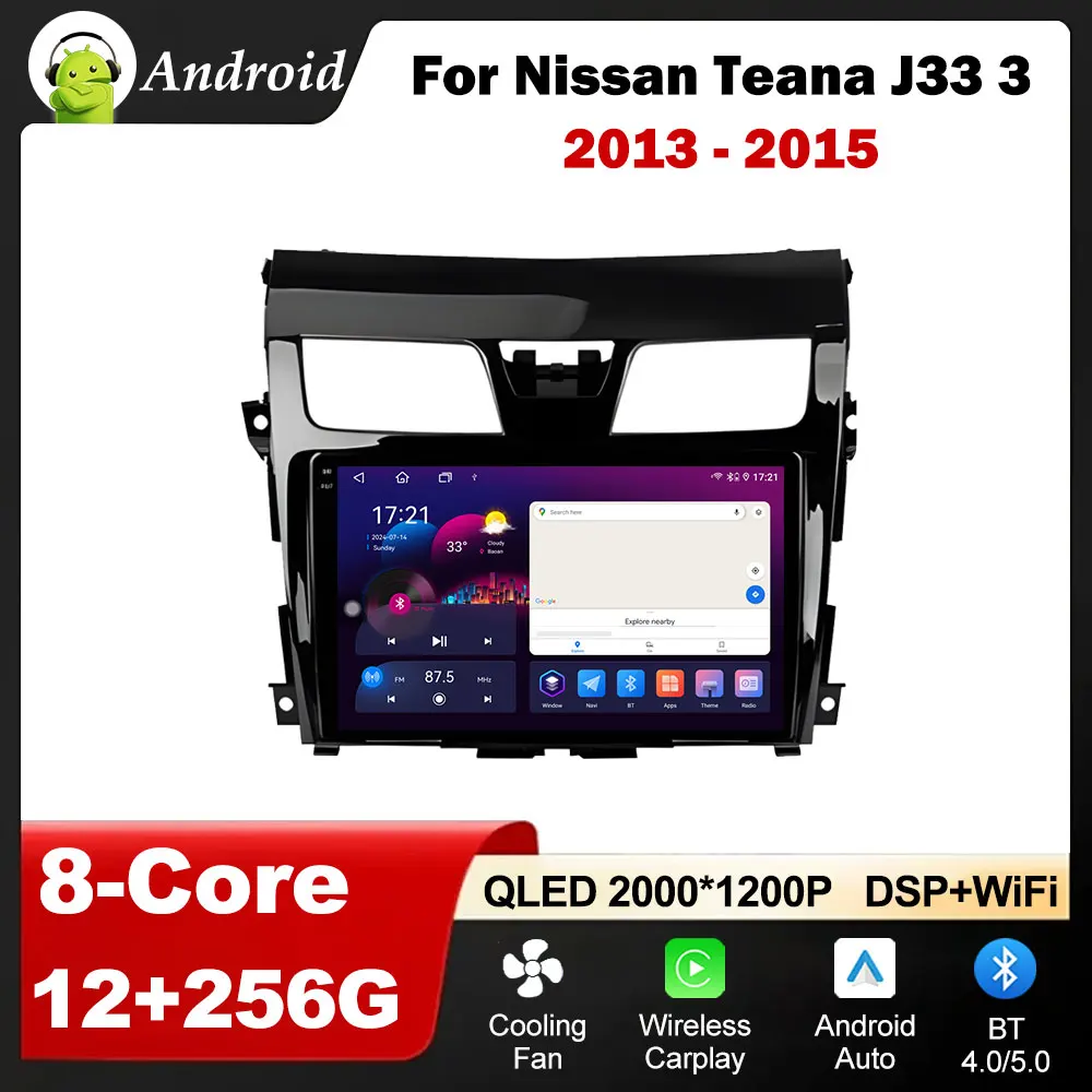 

Car Multimedia Player 10 '' for Nissan Teana J33 3 2013 - 2015 Android Intelligent System IPS HD Touch Screen Head Unit WiFi+4G