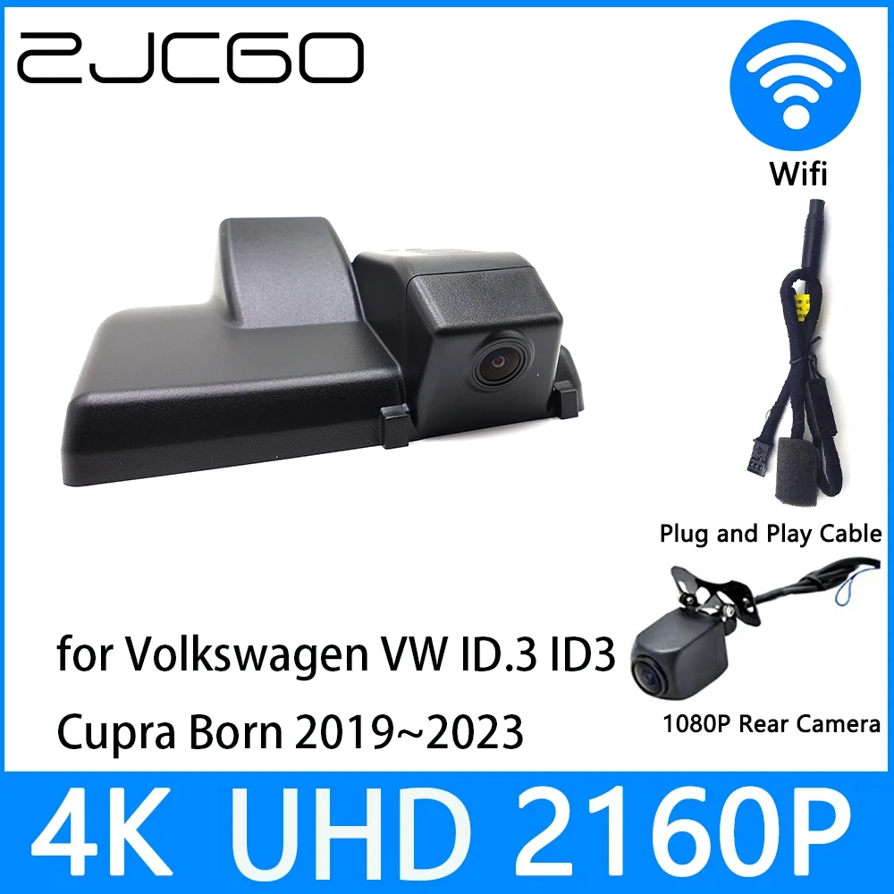 

ZJCGO Dash Cam 4K UHD 2160P Car Video Recorder DVR Night Vision for Volkswagen VW ID.3 ID3 Cupra Born 2019 2020 2021 2022 2023