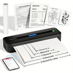 New Mini Printer Paper A4 Thermal Printer Roll Paper For A40 Inkless Printing Paper For Photo Picture PDF Print Transfer Paper