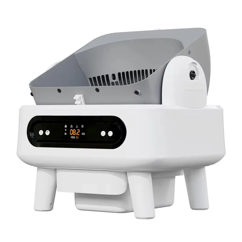

Smart Fully Automatic Cat Litter Box 8L Durable Extra Large Anti-splash Electric Cleaning Open Easy-to-clean