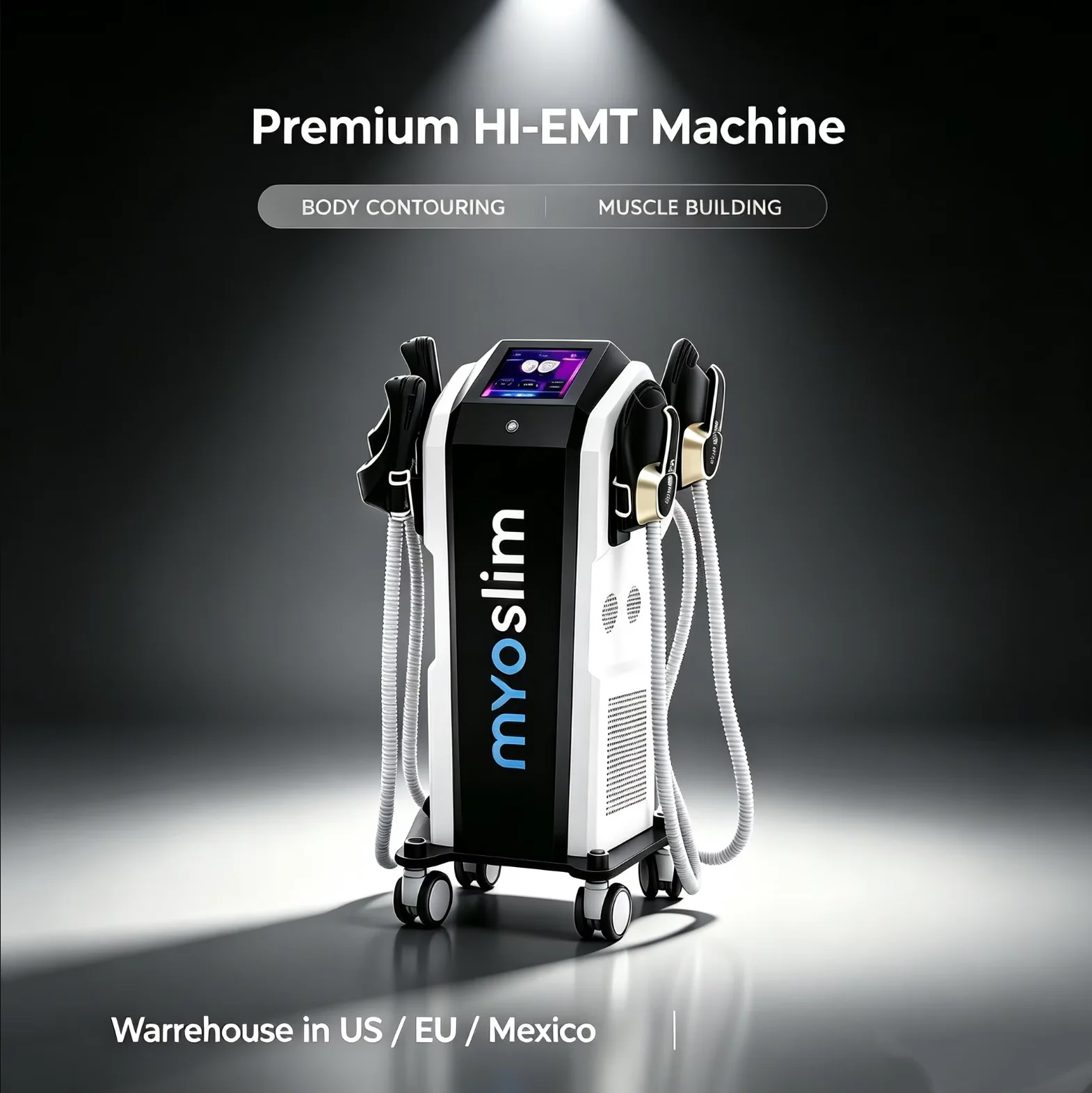 MYOslim HI-EMT Body Sculpt Equipment 8500W RF Sculpting Slimming Burning Fat Weight Loss Skin Tightening Beauty Device