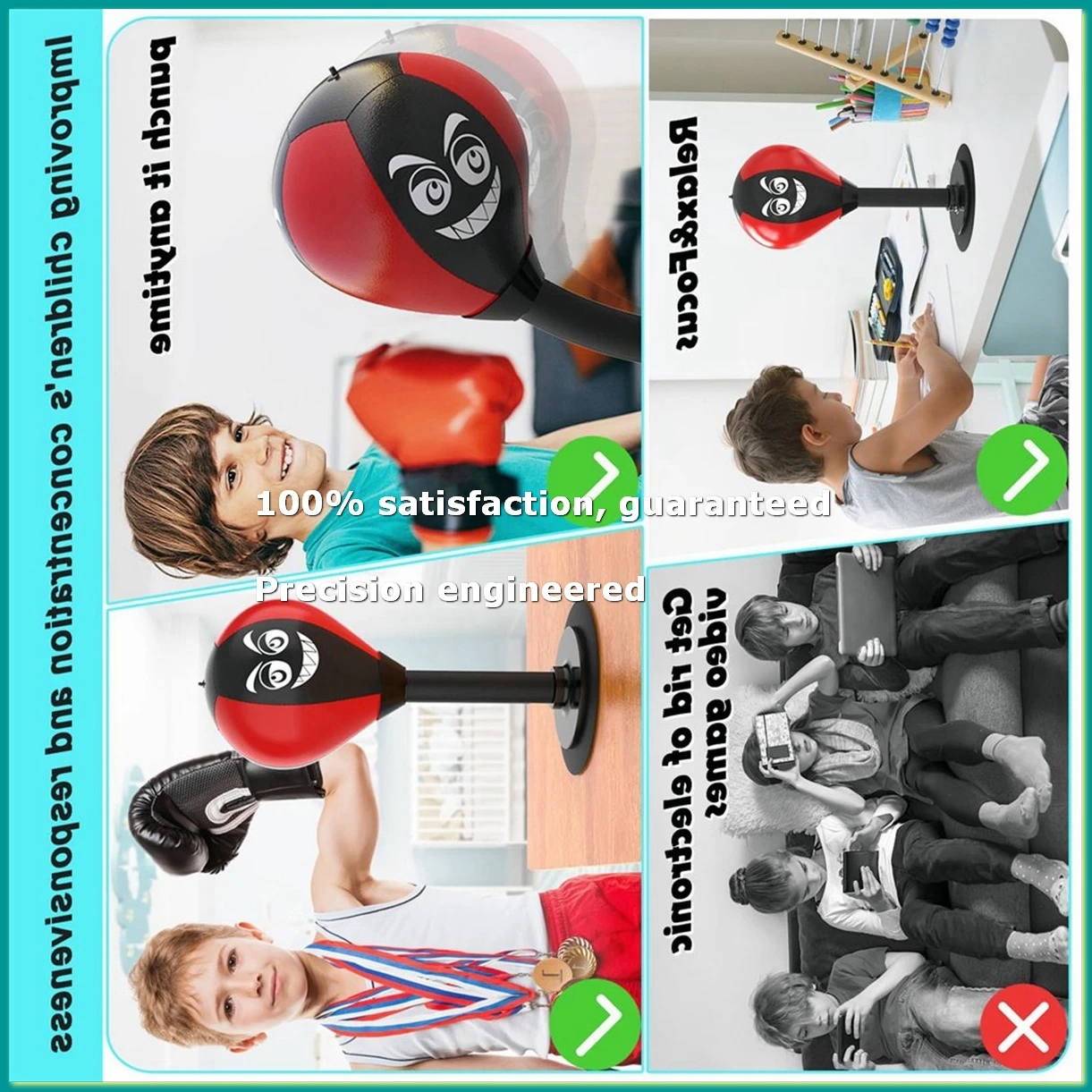 

Настольный боксерский мешок, антистресс с присоской для офисного стола и стойки, для детей, коллег и друзей, A-FABY