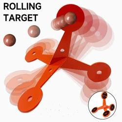 Shooting Rolling Target Pneumatic Accessory Hunting Shooting Metal Multi Sided Simple Set Slingshot ‘Walk’ Rolling Target Set