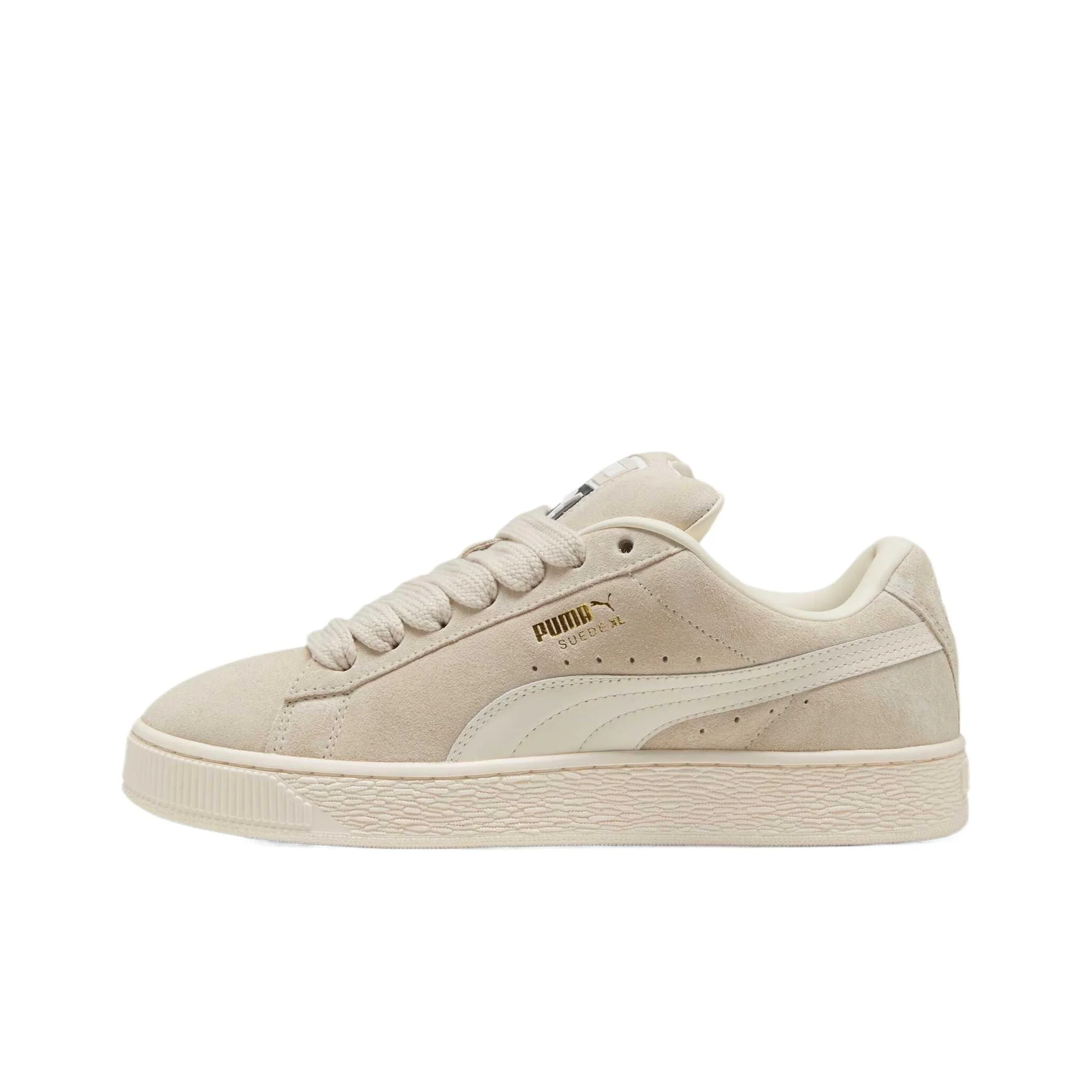 PUMA Suede XL Comfortable Breathable Low top Casual Shoes Unisex White 395205-54