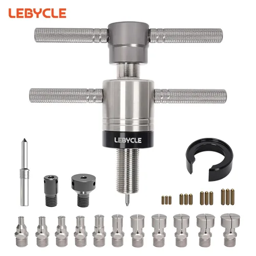 Imagen 1 del producto LEBYCEL Kit de herramientas de extracción de cojinetes de buje de bicicleta, extractor de base de buje ligero para reparación de bicicletas de montaña/carretera, herramientas profesionales