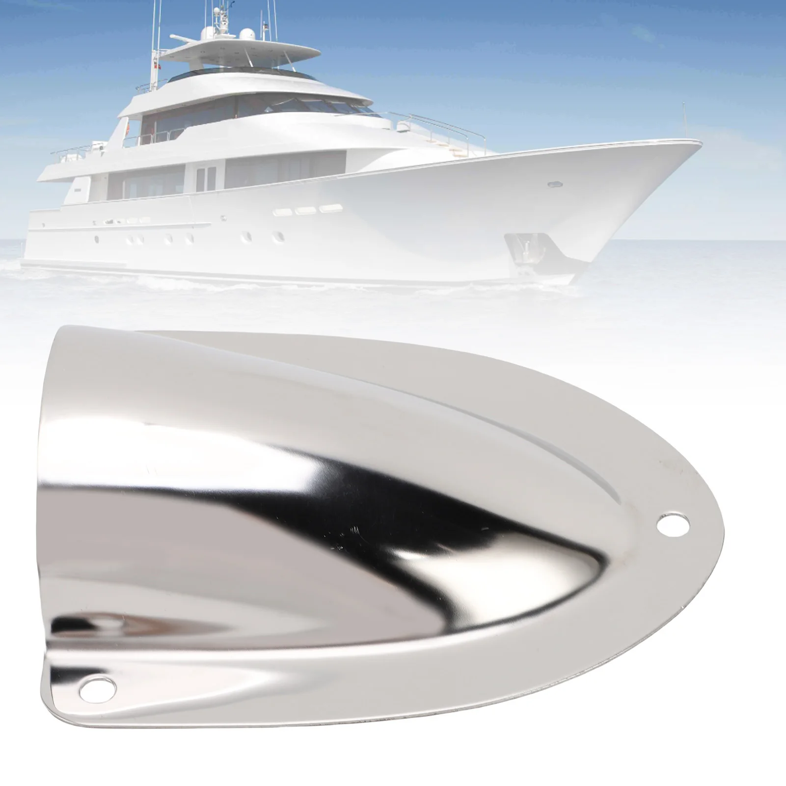Boat Wire Vent Cover Clamshell Vent Cover High Strength 4.72 X 3.94 X 1.38in Rustproof Mirror Polished for Yacht for Speedboat