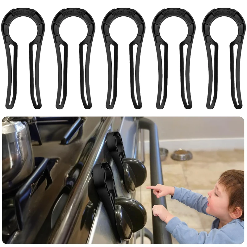 Oven Knob Child Safety Lock Gas Stove Baby Protection Kitchen Clip Prevent Accidental Contact Security Lock