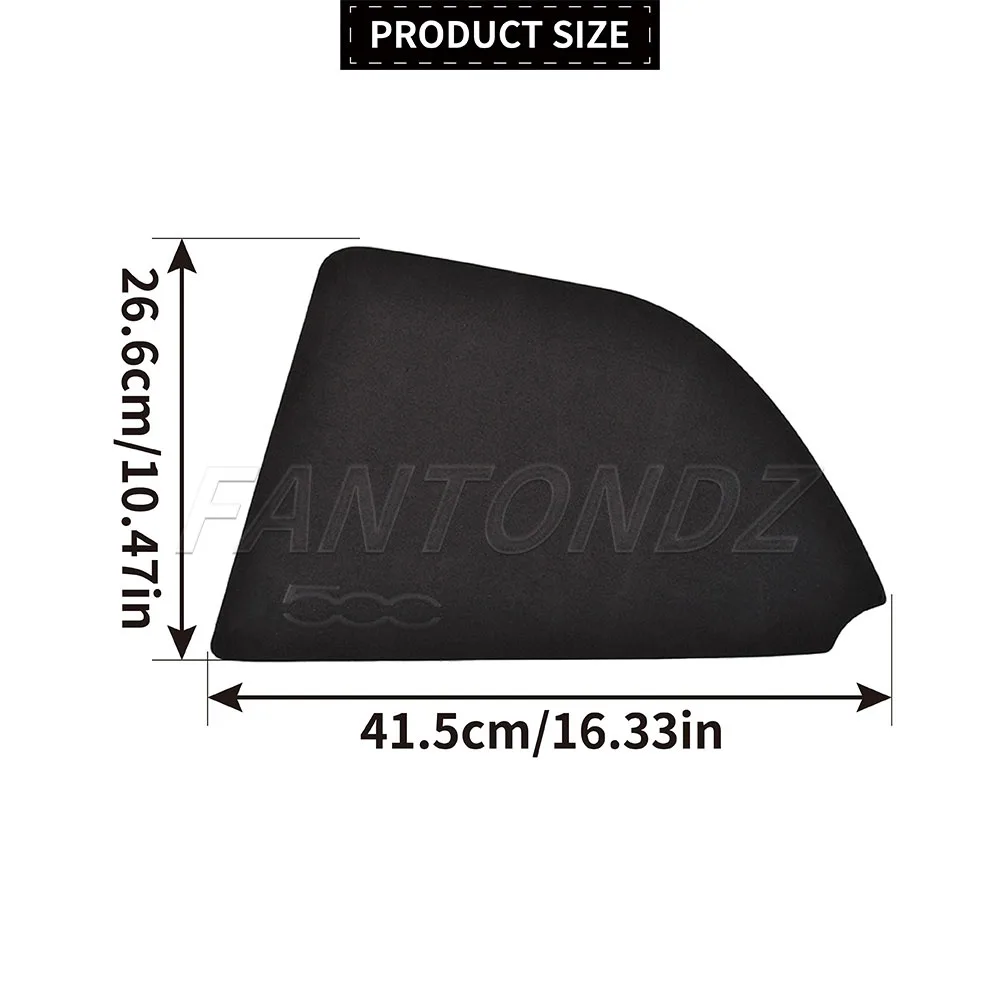 For Fiat 500 2007-2021 Airbag Cover Side Instrument Panel Airbag Shell With Logo