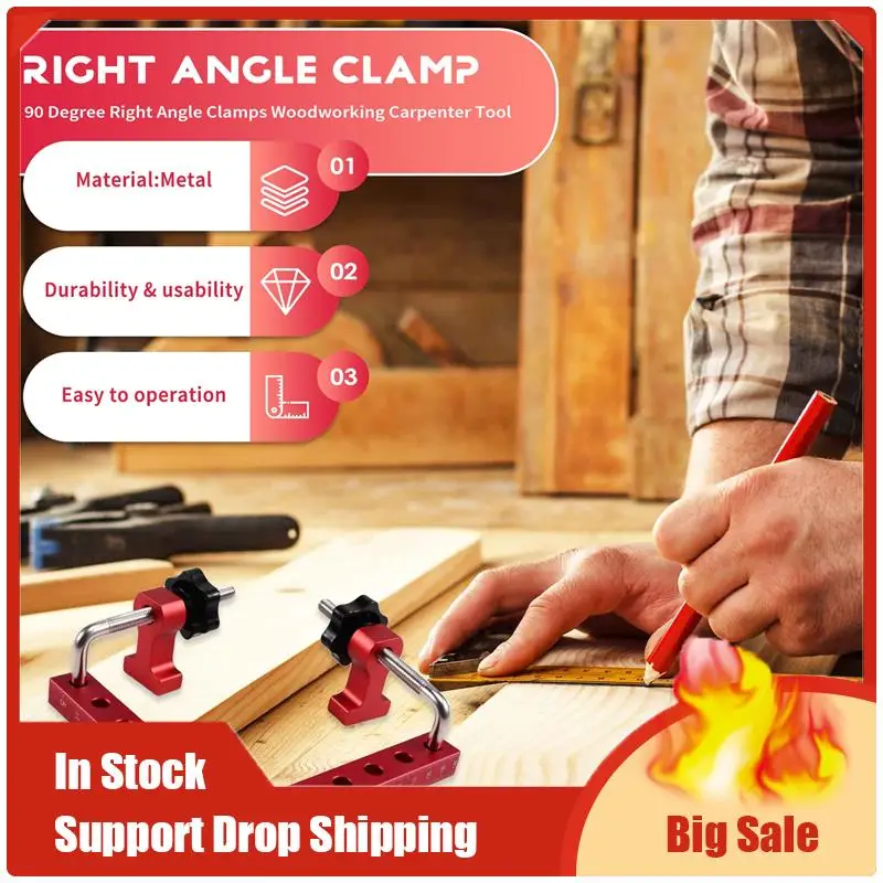 

A70U New Right Angle Positioning Squares Tool 140Mm 90 Degrees L-Type Corner Clamp Fixing Clip